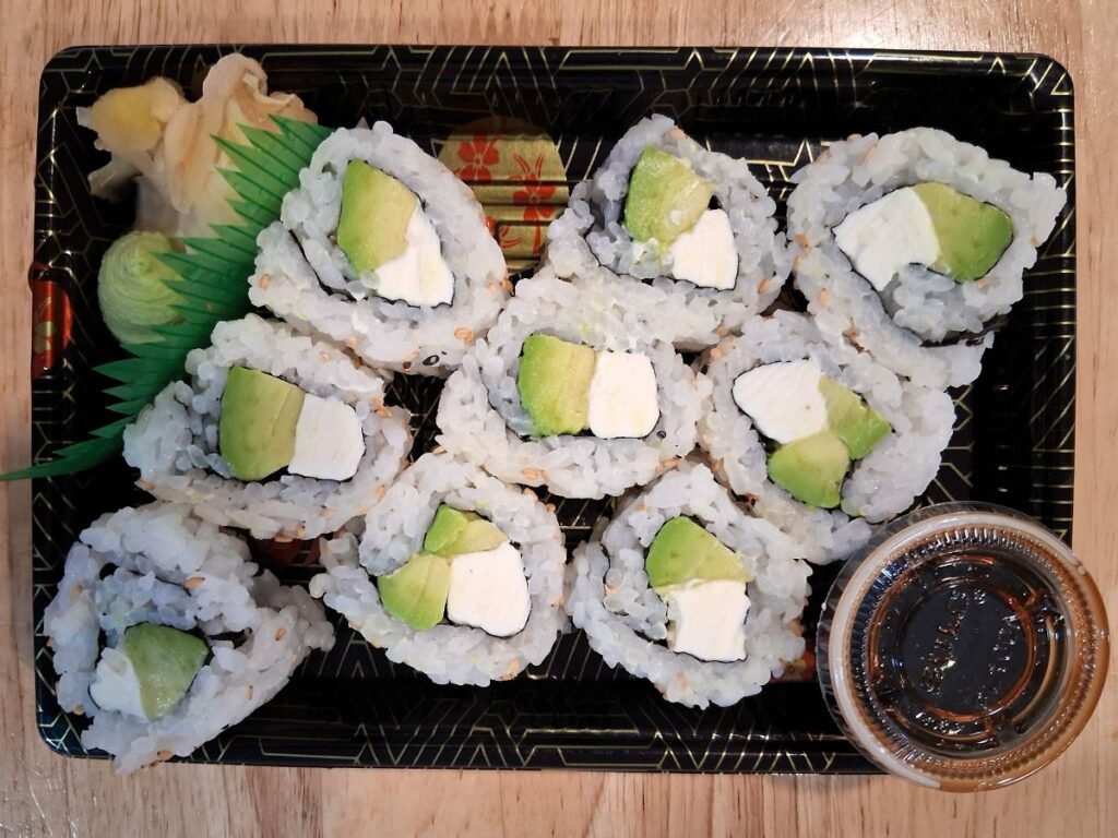 avocado cream cheese roll